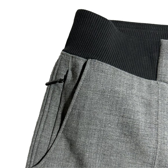Athleta Work It City Wool Blend Pants 457923 Joggers Tapered Gray Size 8 T Tall - Picture 6 of 16